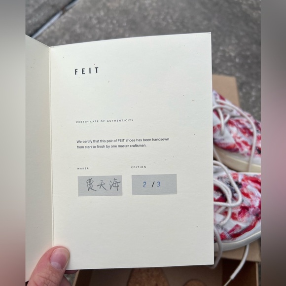 FEIT x Toogood The Artist Shoe Hand-painted - RARE 2/3 - size EU 38 (US 8) NWT - Picture 6 of 7